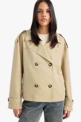 Defacto Regular Fit Cepli Kemerli Kısa Trençkot E8581ax25aukh405 Haki