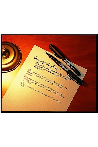 Kaligrafi Kalemi Siyah 1.0 Mm Düz Kesik Uç Supreme Calligraphy 1 Adet Kesik Keçe Uçlu Kaligrafi