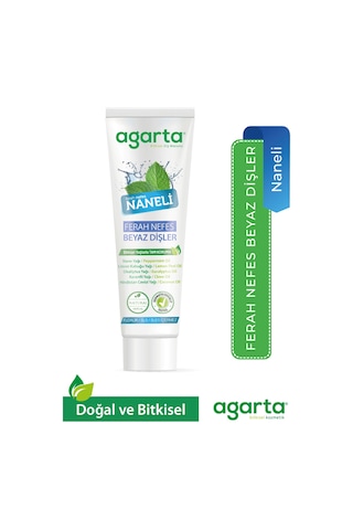 Agarta Doğal Yoğun Naneli Florürsüz Ferah Nefes Diş Macunu 100 ML