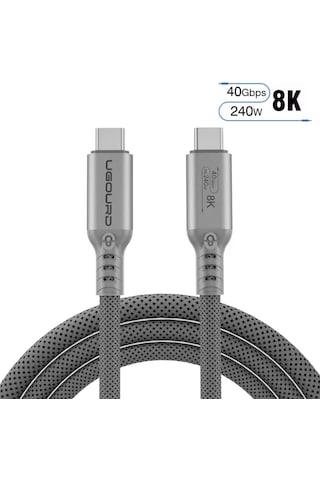 Ugourd 2-metre Thunderbolt 4 Usb 4.0 240w 40gbps 8k 60hz Type-c