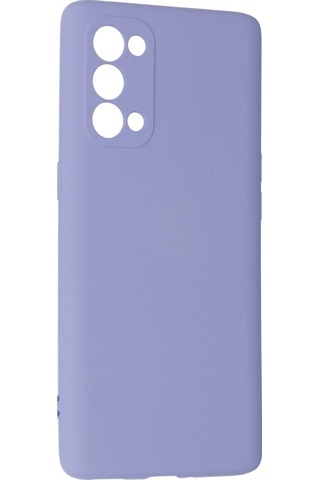 Oppo Reno 5 Pro Kılıf Nano İçi Kadife Silikon - Lila -
