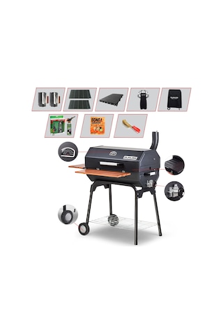 Cg-075 Kömürlü Barbekü Mangal PREMIUM Paket FULL