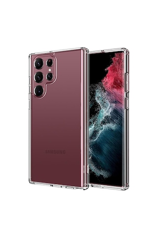 Samsung Galaxy Uyumlu S23 Ultra Kılıf 2mm Anti Shock Silikon