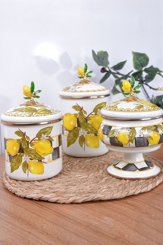 Lndkvn-9663-3 Miss Betty 15 Cm Emaye Büyük Boy Kavanoz 001