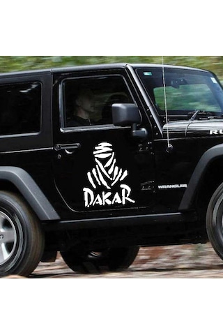 Dakar Sticker - 4x4 Off Road Adventure Sticker - Araba Oto Motosiklet Karavan Cam Sticker - 00074 30x24 Cm