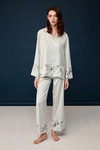 Bonnie&clyde - Kadın Baskılı Saten Pijama Takımı Baskılı Çok Renkli