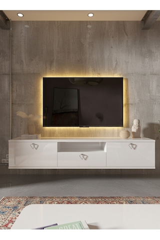Resital Tv Ünitesi S1834-1 Beyaz Beyaz