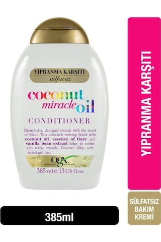 Ogansia Yıpranma Karşıtı Coconut Miracle Oil Sülfatsız Bakım Kremi 385 Ml