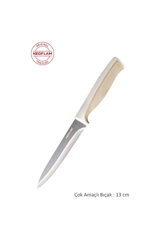 Neoflam Microban Çok Amaçlı Bıçak Bej 13cm D-neofmk013
