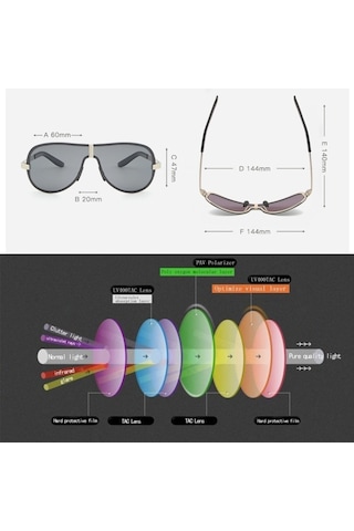 Cbtx Hdcrafter E008 Kadın Güneş Gözlüğü Siyah