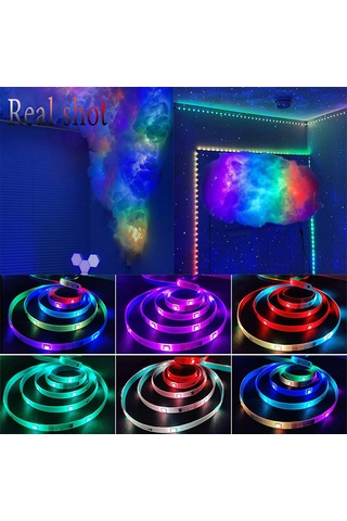 Honmex 5v Rgb Led Işık Şeridi 3 Metre - 5050 Tipi Ampuller, 24 Tuşlu Ir Kumanda İle Renk Ve Mod Değiştirme Diğer