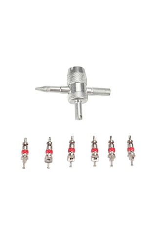 Sones 4'ü 1 Arada Sökme Aleti + 6 Araba Gövde Motosiklet Lastik Valfi