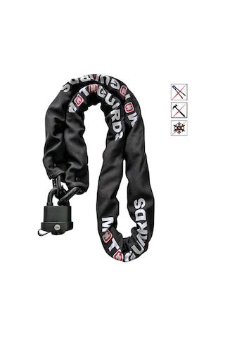 2 Metre 10mm Kesilmez Motosiklet Zinciri + Yale-y220b/51/118/1 - Marine Asma Kilit