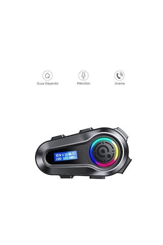 Torima Q10 Siyah Lcd Ekranlı Bluetooth Motosiklet Kulaklığı Intercom
