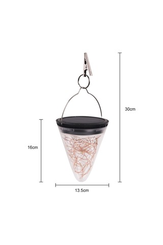 Cbtx Bahçe Aydınlatma Güneş Enerjisi Konik Starlight Sarkık Lamba Ip55 Su Geçirmez Dış Mekan Bahçe Dekorasyon Işığı Sıcak Beyaz