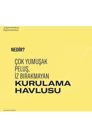 Gyeon Q²m Soft Dryer Evo Lazer Kesim Peluş Kurulama Havlusu - 60x