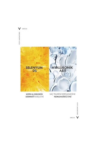 Vichy Dercos 2'si 1 Arada Kepek Karşıtı ve Nemlendirici Şampuan 390 ML