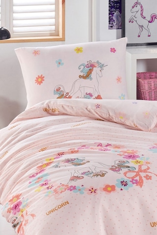 Enlora Home Junior Nevresim Seti Tek Kişilik Unicornlar Pembe