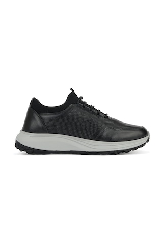 Ziya, Erkek Hakiki Deri Sneaker 161423z521 Siyah 161423z521 000