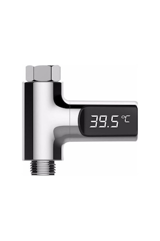 Valkyrie Dijital Led Monitörlü Mutfak Banyo Ve Duş Termometresi Gümüş
