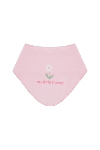 Civil Baby Çiçek Empirme Mama Önlüğü - Pembe