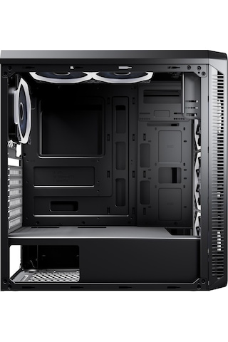 Powerboost VK-G3904S USB 3.0 Full Siyah Arcylic Halo Rainbow RGB Fan Kasa (PSU Yok)