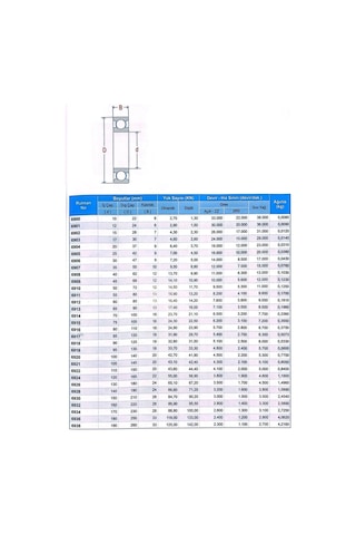 6904 Zz Rulman 20x37x9 10 Adet