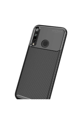Huawei P40 Lite E Kilif Karbon Silikon Case 433131150