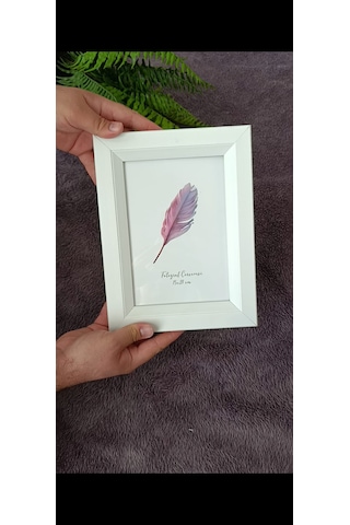 Fotoğraf Baskısı + Fotoğraf Çerçevesi - 15x21 Cm İç Ölçü - 19x25 Cm Dış Ölçü - Beyaz Renk