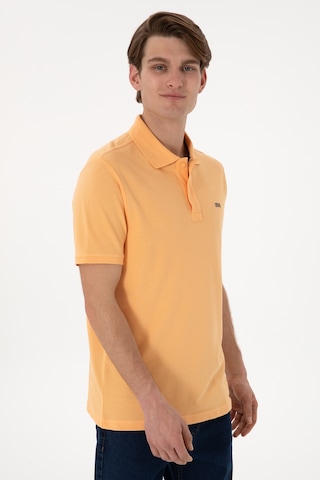U.S. Polo Assn. Erkek Regular Fit Polo Yaka Turuncu Basic Tişört 50306007-VR202