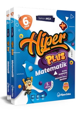 2027 6. Sınıf Hiper Plus Matematik Konu Anlatımlı & Etkinlikli Soru Bankası Serkan Akça