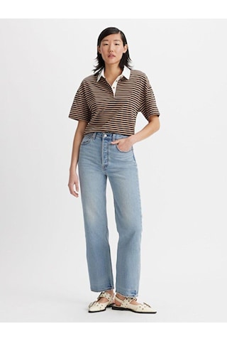 Levi's Ribcage Straight Ankle Kadın Jean Pantolon - Lets Share-2657 Med İndigo - Flat Finish
