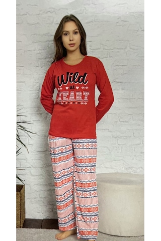 Novavita Yenihayat Kırmızı Pijama Takımı
