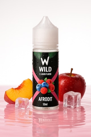 Afrodit - Premium Aroma 60 Ml- Pişmiş Şeftali, Fuji Elması, Buz - Likit Tatlandırıcı