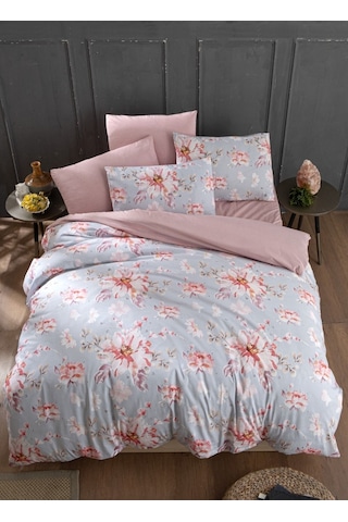 Mystory Home  Lastikli Çarşaflı Tek Kişilik Nevresim Takımı Rose