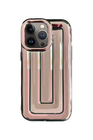 Apple Uyumlu iPhone 13 Pro Rudra Seri Labirent Desen 3d Metalik Silikon Kapak