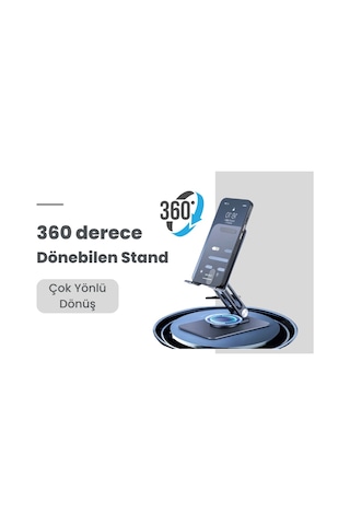 Cosmostech Telefon Ve Tablet Tutucu 360 Hareketli Katlanabilir Metal Masaüstü Stand Alüminyum