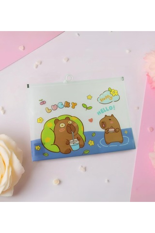 Capybara Tasarımlı A4 Şeffaf Dosya Genel