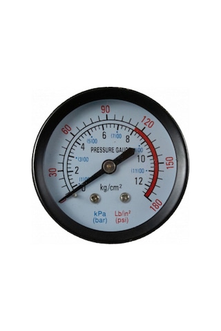 Pg-p50 Kompresör Manometre 12 Bar, Çap: 50 Mm