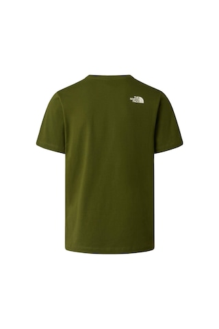 The North Face M Mountaın Lıne Regular Short Sleeve Tee Erkek Tişört Nf0a8guxbrı1 Yeşil