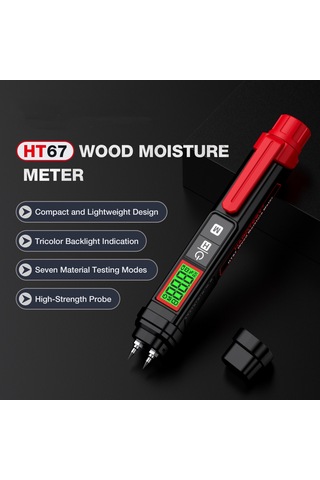 Habotest Habotest Ht67 Dijital Ahşap Nem Ölçer Profesyonel 2 E25450