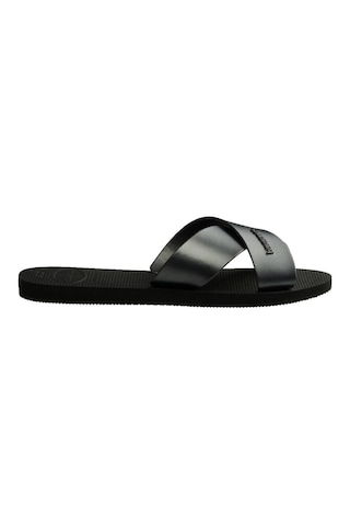 Aqua Metallic Siyah Kadın Terlik-6568 Siyah
