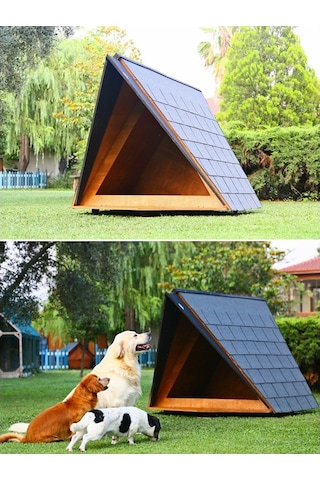 MANDU Ahşap Köpek Kulübesi (A Frame)