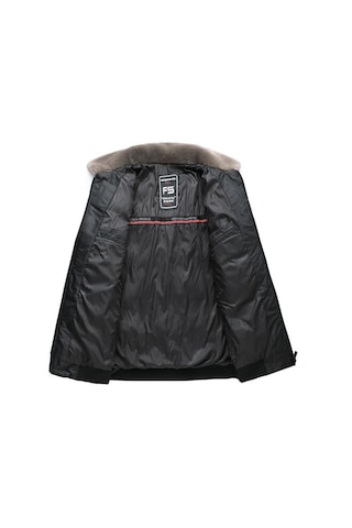 Sımıcg Erkek Yaka Kışlık Pamuk Ceket Siyah