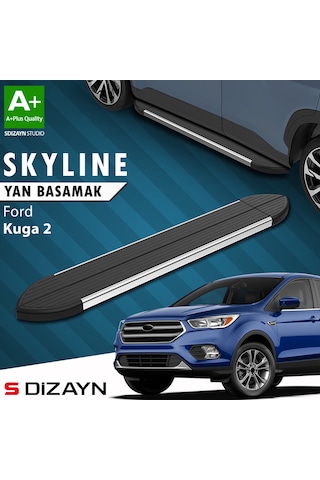 S-dizayn Ford Kuga 2 Skyline Krom Yan Basamak 183 Cm 2013-2019 A+ Kalite