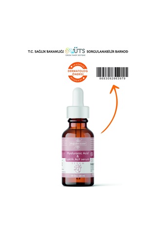 Doğal Eczane Hyaluronic Acid & Lactic Acid Serum 30 ML
