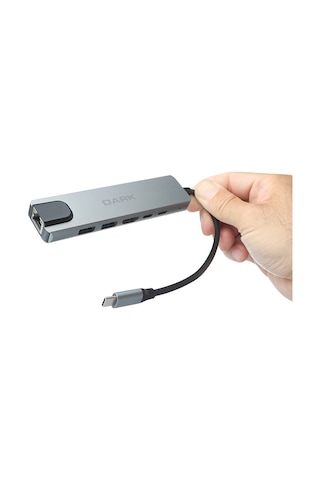 Dark Usb 3.2 Type-c To Ethernet Hdmi Usb-c Pd 100w Dk-ac-u31x47