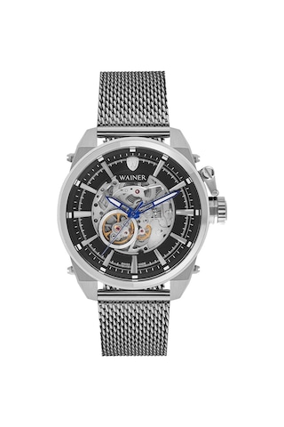 Wainer Swiss Made Wa.25988-a 46 Mm Gri Çelik Otomatik Erkek Kol Saat