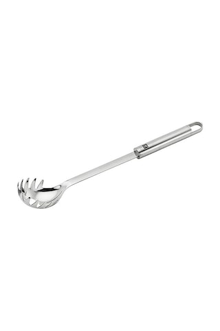 Makarna Kepçesi Metalik Gri 18 10 Paslanmaz Çelik 33 Cm