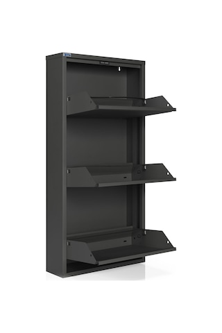 Ceha  3'lü Metal Ayakkabılık - Füme K.AYK-3 /AB7979 Gri